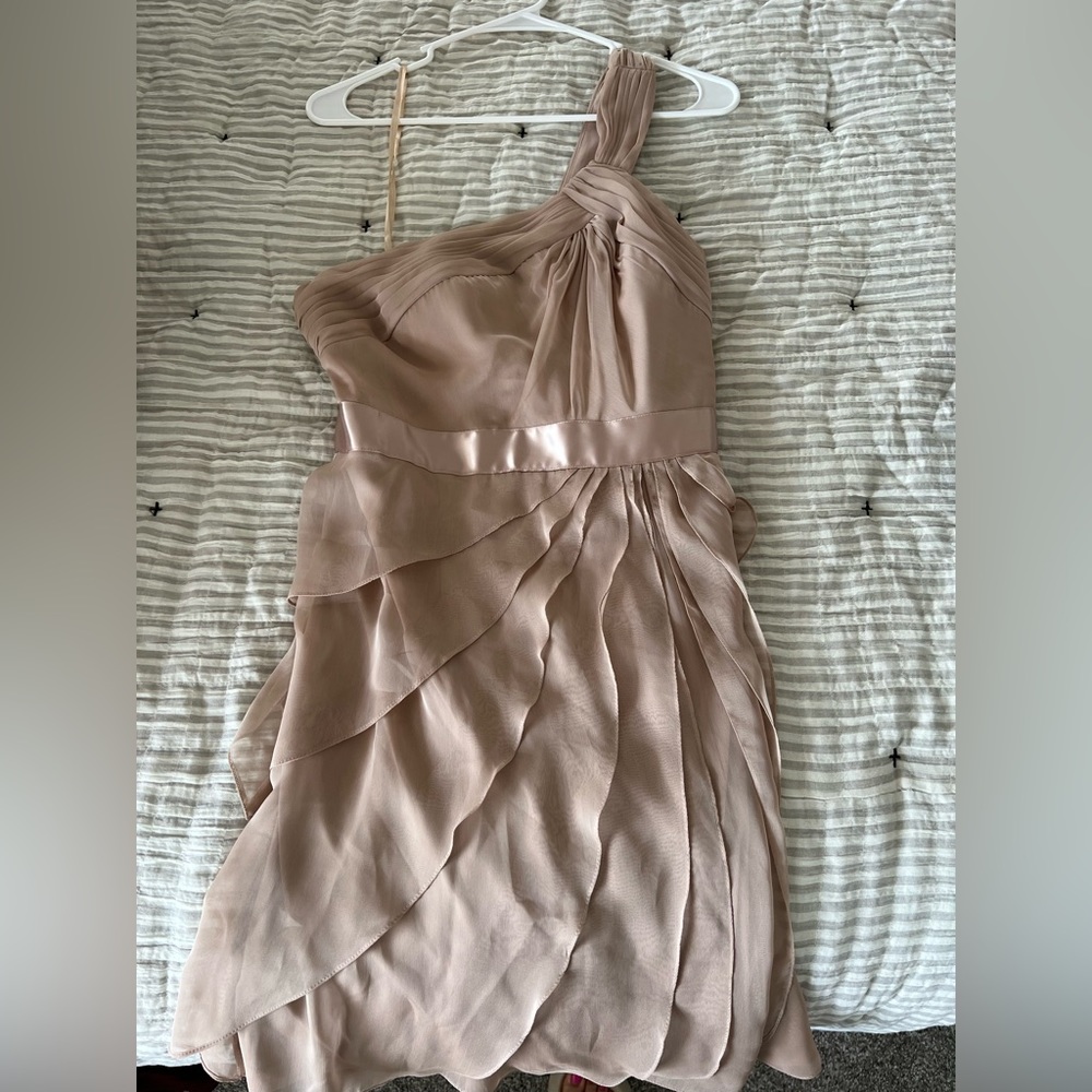 Adriana Papell Mauve Off the Shoulder Dress